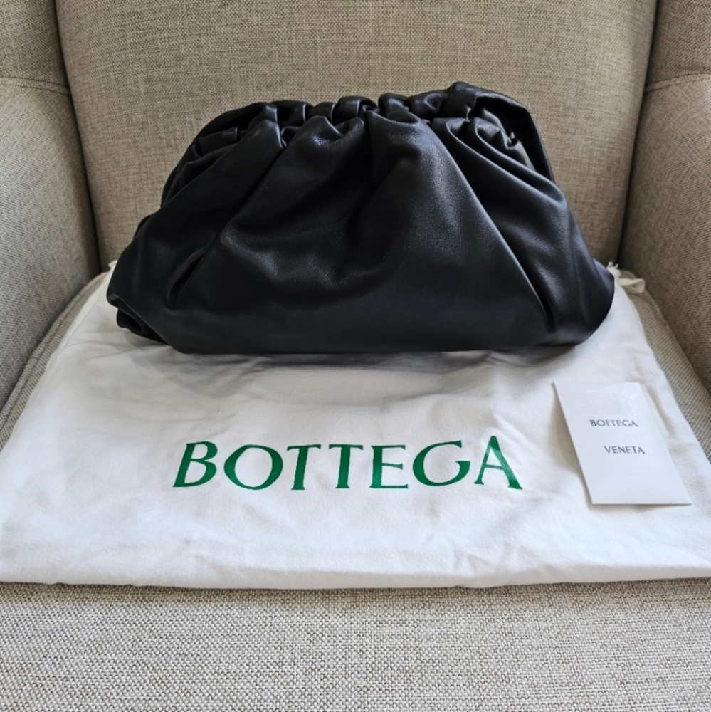 Bottega Veneta Ruched Leather Pouch